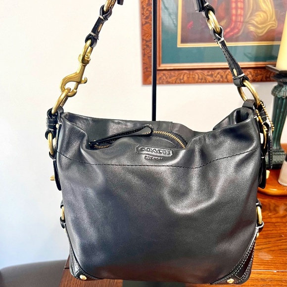 Coach Handbags - Coach black leather  shoulder bag.